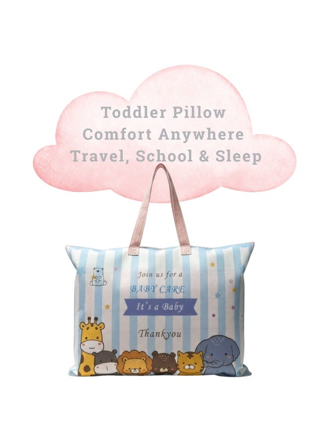 VELMORE Toddler Baby Pillow – Soft 100% Cotton Cover with Poly-Fiber Filling, Ideal Travel Pillow for Kids, Perfect for Sleeping, Bedding & Floor Use (26.67 × 45.72 cm), Available in Elegant Colors - Image 2